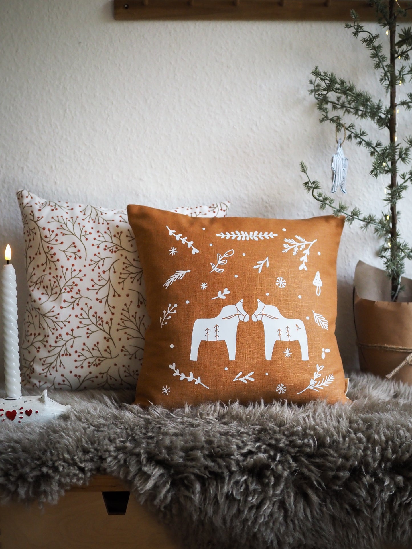 Leinen Kissenbezug Vinterhygge