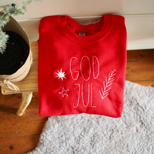 God Jul Sweater - rot